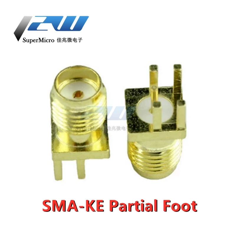 

SMA Female SMA-KE PCB Mount Through Straight Plug Solder Adapter Connector Coaxial Antenna Cable Cable Adapter