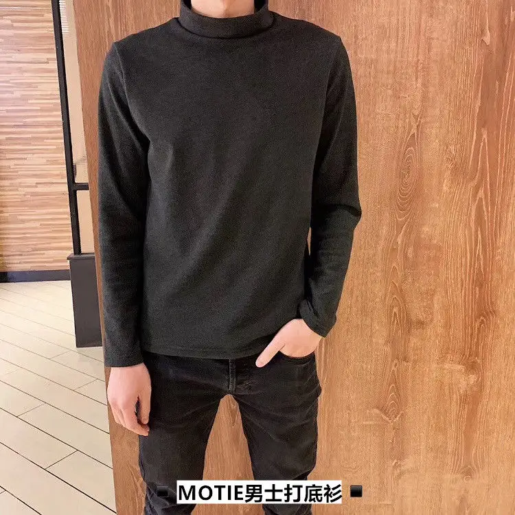 Нижняя рубашка мужская Осень-зима 2020 новая Вельветовая эластичная трикотажная с