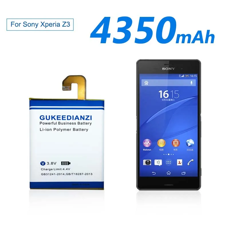 LIS1558ERPC 100% Новый 4300 мАч Мобильный телефон Аккумулятор для Sony Xperia Z3 L55 L55T L55U Verizon z3v