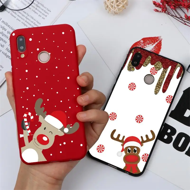 Рождественский чехол для huawei P20 P30 P8 P9 P10 Коврики 10 20 30 Lite рro Nova 3 3i 4 P Smart TPU Защитный чехол для huawei P20 Lite