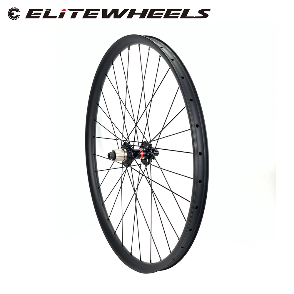 ELITEWHEELS 26er MTB Carbon Wheels Tubeless Rims Novatec D791/D792 J-BEND XC AM Enduro DH For 26 Inch Mountain Bicycle Wheelset | Спорт и
