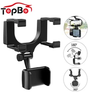 universal 360%c2%b0 car rearview mirror mount bracket stand holder cradle for cell phone gps adjustable car rear view mirror holder