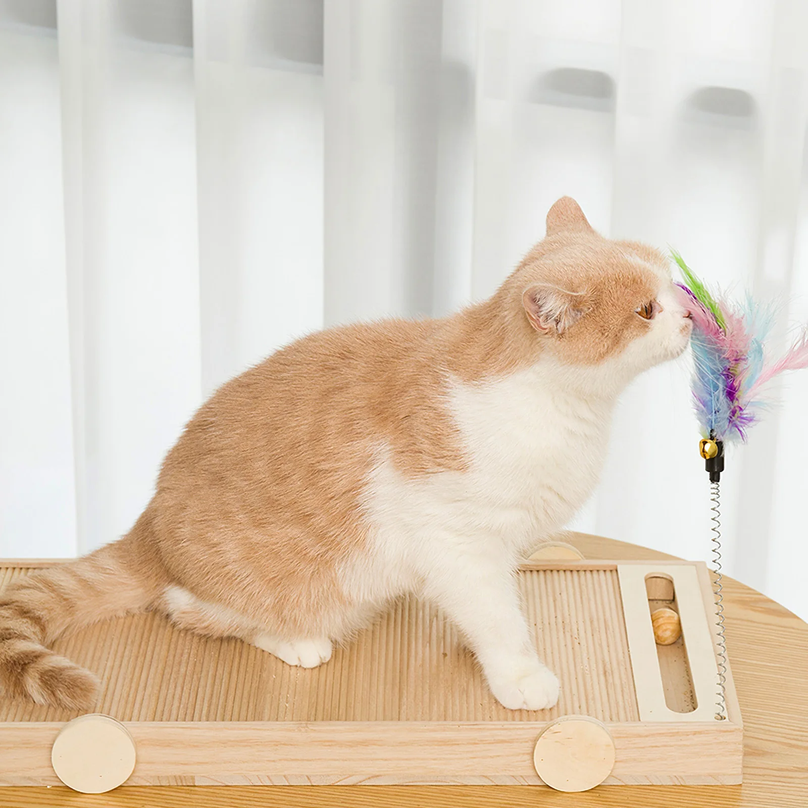 Игрушка для кошек Sisal Интерактивная Когтеточка с подъемом и подъемов игрушка