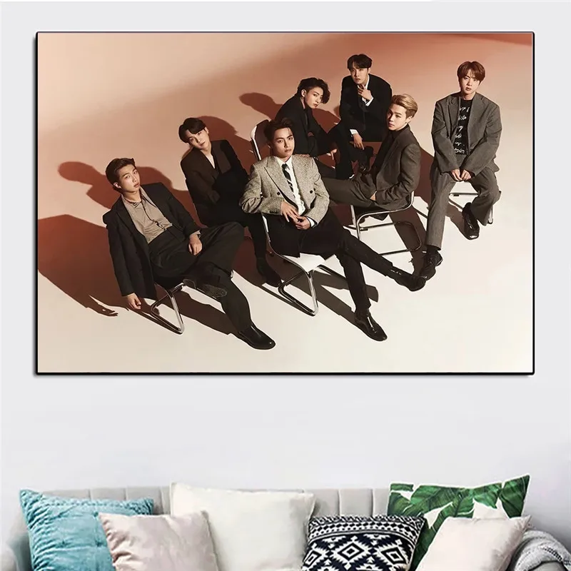 

Korean Boy Band Posters and Prints Modern Style Movie Star Canvas Painting Wall Art Picture Living Room Decoration Painting