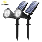 T-SUNRISE 2 шт., водонепроницаемый садовый Точечный светильник на солнечной батарее