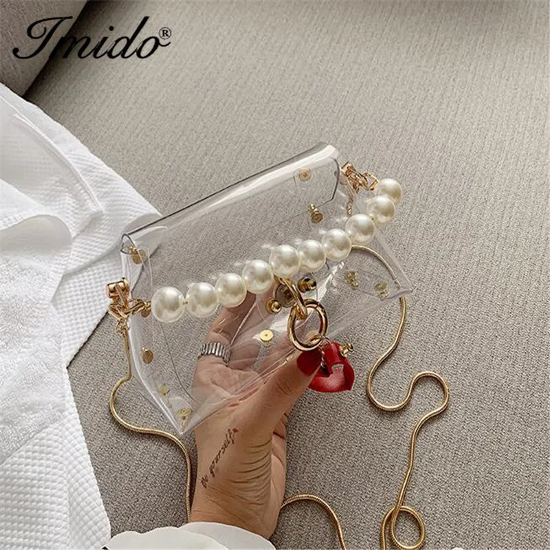 

Mini Pearl Square Pack Shoulder Bag Crossbody Package Clutch Women Designer Wallet Handbags Leisure Shoulder Bag Bolsos Mujer