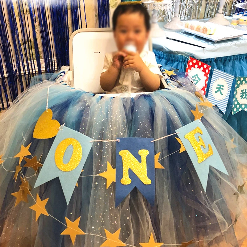 Баннер на первый день рождения украшение для вечеринки в честь первого дня