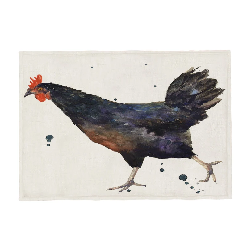 Роман курица скатерть петух Запуск индейки белый каменная комплект полиэстер