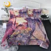 BlessLiving Castle Summer Quilt Classic Duvet Gothic Bed Cover Watercolor Adults Thin Quilt With Pillowcase Colcha De Cama 3PCS 1