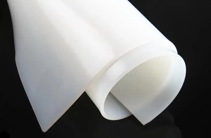 

500*500*10mm High Temperature Resistant Silicone Gasket Sealing Shock Absorption Cushion Transparent White