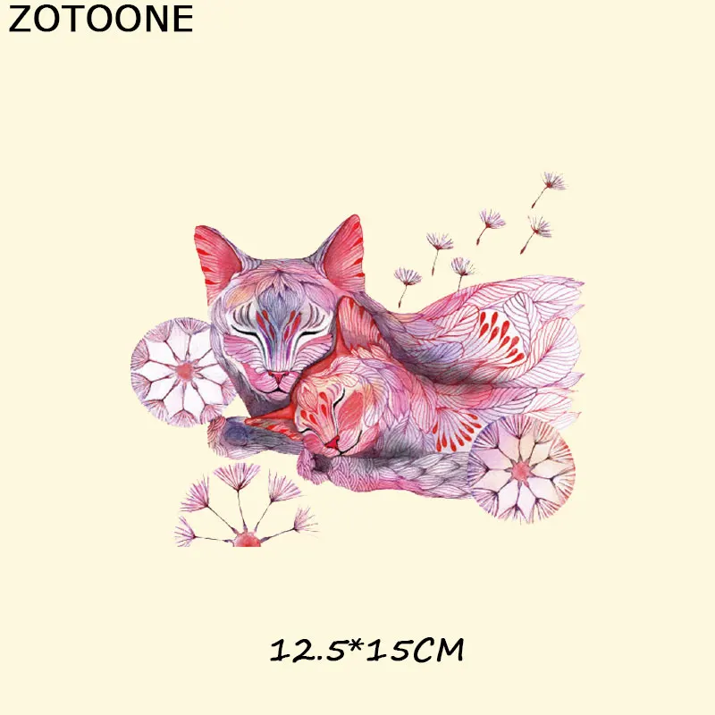 ZOTOONE Утюг на теплопередачи патчи для одежды Череп нашивки в виде животных DIY полосы аппликация на футболку на заказ стикер E - Цвет: 263