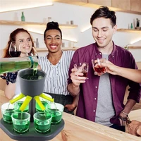 hexagonal 6 shotdrink liquor dispenser fits most glass pour 6 drinks at once wine dispenser and holder 3d printed products