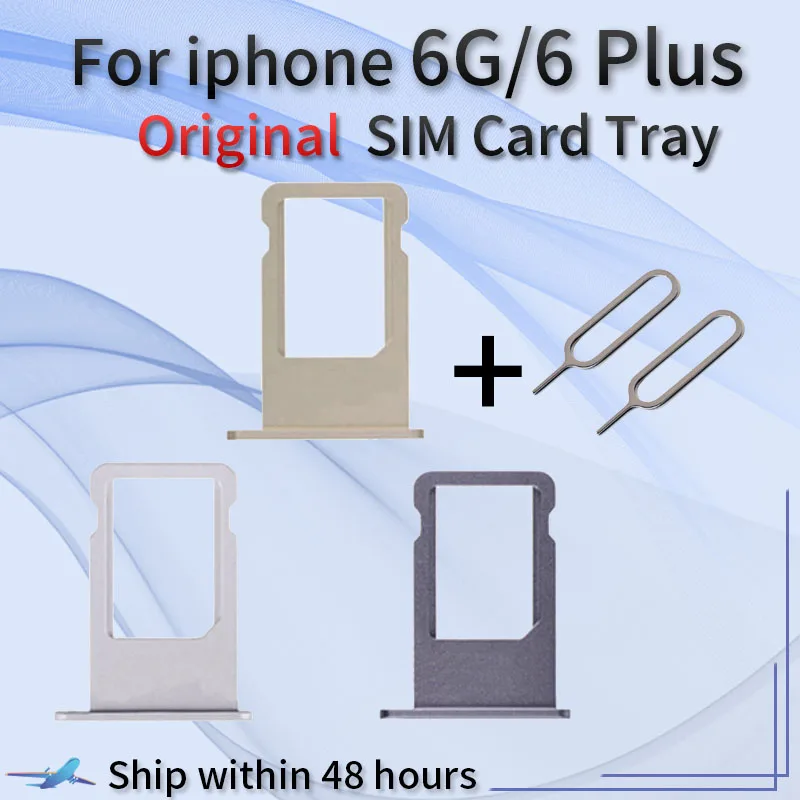 

Новинка лоток для Sim-карты держатель лоток Слот для iphone 6 6G 6 Plus запасная часть держатель для SIM-карты адаптер гнездо черный белый золотой