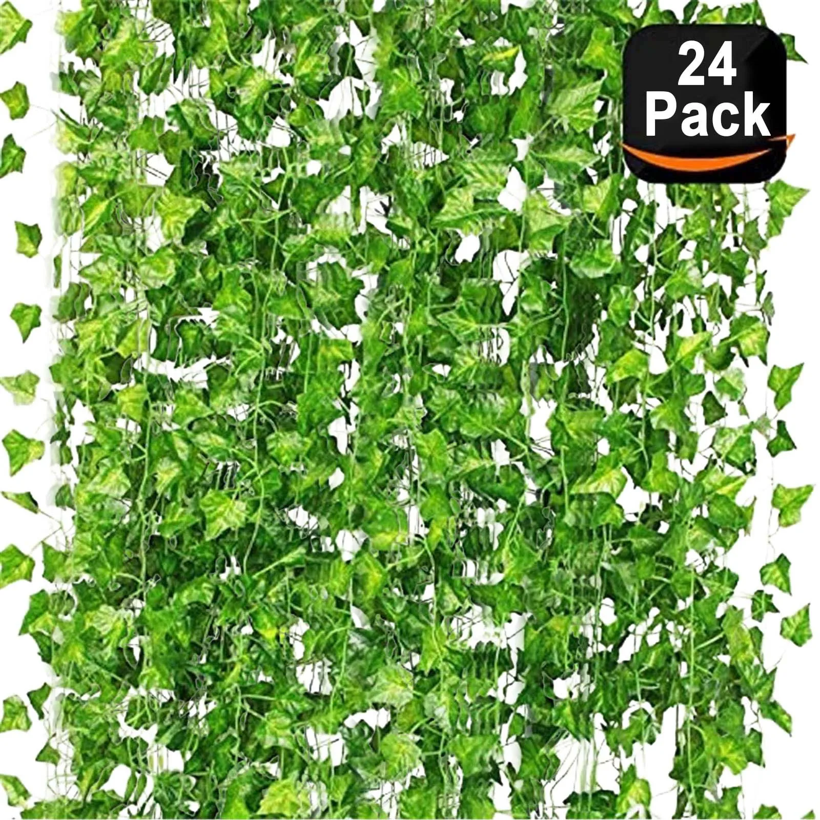 

24 Strands Artificial Plants Ivy Leaves Hanging Home Decor 86 FT Artificial Lvy Leaf Vine Garland Fake Foliage Hanging Plants