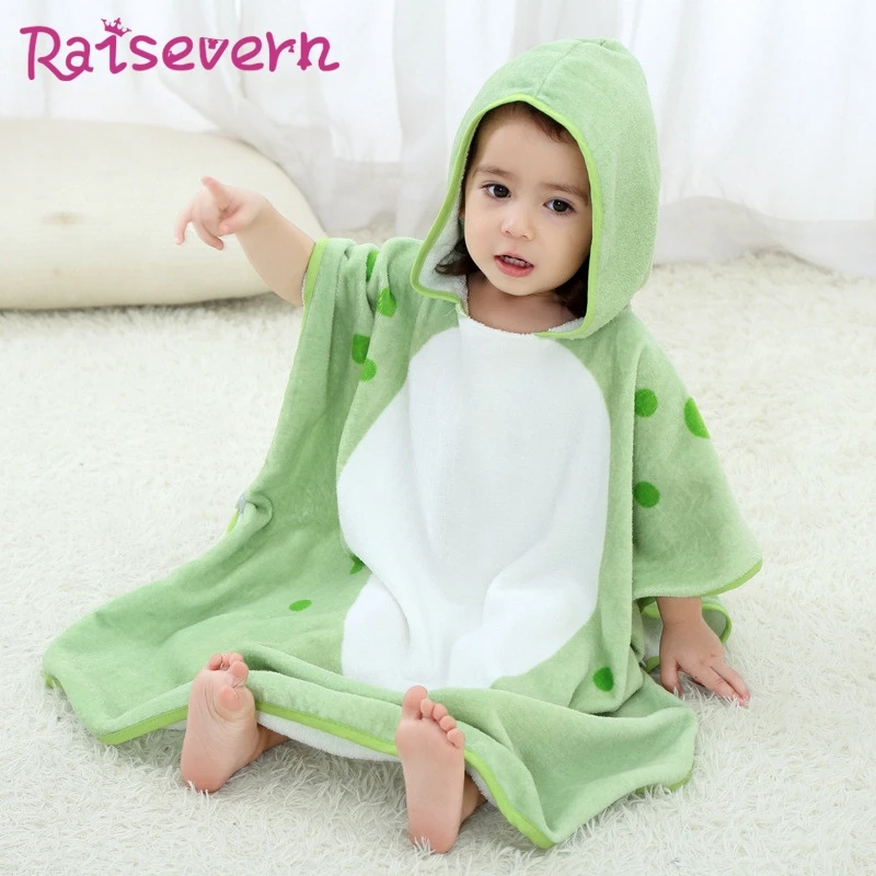 Единорог с капюшоном и изображением персонажа из мультика детский банный халат