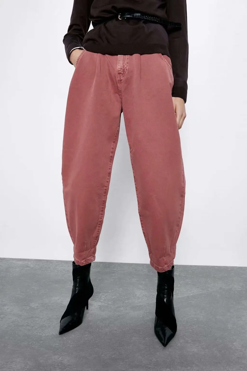 Новинка весна осень 2020 Свободные плиссированные женские джинсовые брюки Grand Prix