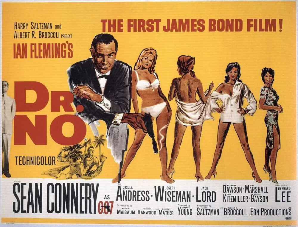 

JAMES BOND DR.NO FILM MOVIE METAL TIN SIGN POSTER WALL PLAQUE