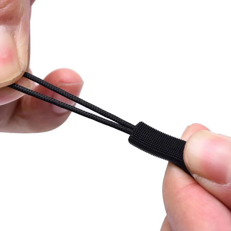 

10Pcs Cord End Fit Rope Tag Fixer Zipper Head Cord Rope Pull Strap For Backpack Apparel Accessories