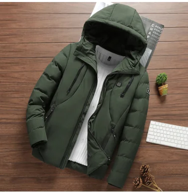 Новая стильная мужская куртка с подогревом ANSZKTN уличное пальто USB электрическим