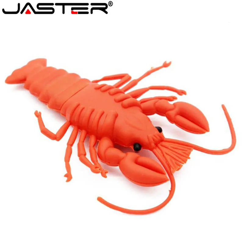 Usb флеш-накопители JASTER с креветками Милая модель животными Флешка usb 2 0 16 ГБ 32 64 Гб