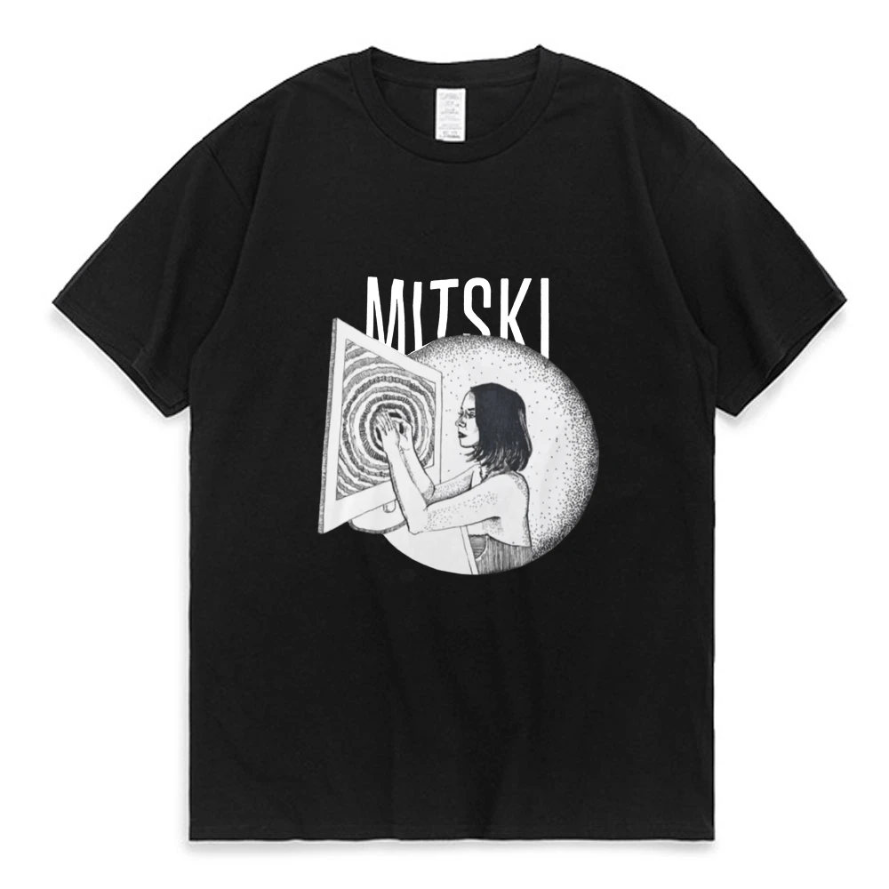 

Футболка Mitski с коротким рукавом для мужчин и женщин, ковбойский постер с изображением музыкального альбома, отправка друзьям, в стиле хип-хо...