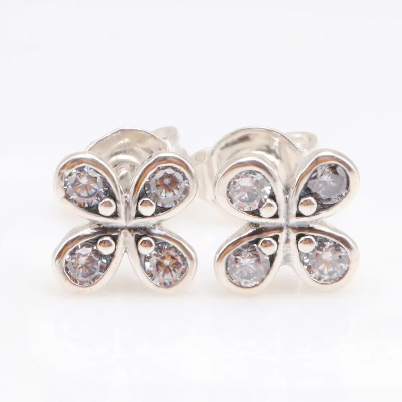 

Женские серьги «клевер» из серебра 925 пробы