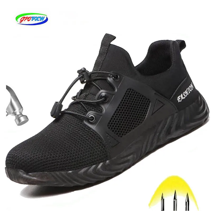 Новинка 2019 года сетчатая дышащая защитная обувь мужской светильник неубиваемые