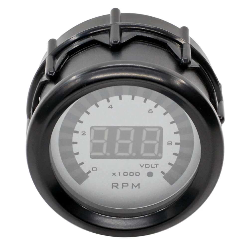 Drogon 2&quot 52mm Digital Dual Display Auto Car Ｇasoline Tachometer 8-18V Volt Gauge 1 TO 8 Cylinder 9999 RPM Voltage Meter | Автомобили