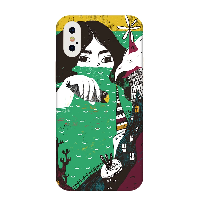 

art landscape phone case for iphone 12 pro max 11 xs 8 plus xr xiaomi 10 11 ultra lite oppo find x3 reno 6 graffiti back cover