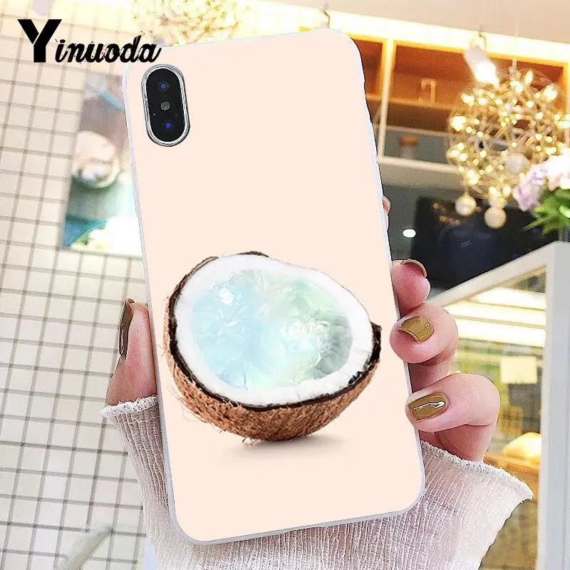 Yinuoda летний крутой кокосовый Новый чехол для телефона Fundas iPhone 8 7 6 6S X XS MAX 5 5S SE XR 11 Pro