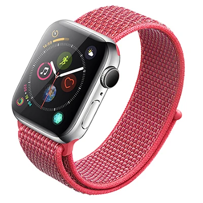 Нейлоновый ремешок для часов для Apple Watch Series 3 2 1 38 мм 42 мм мягкая дышащая Замена Спортивная петля для Iwatch Series 4 5 44 мм 40 мм - Цвет ремешка: color 24