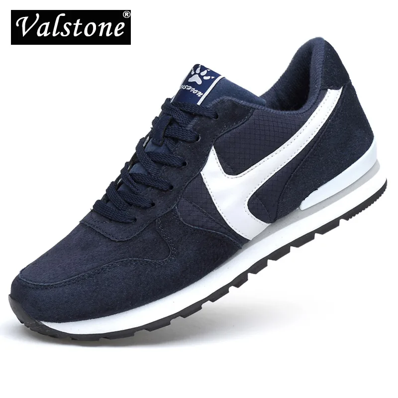 Valstone/мужские кроссовки из натуральной кожи Весенние дышащие Нескользящая