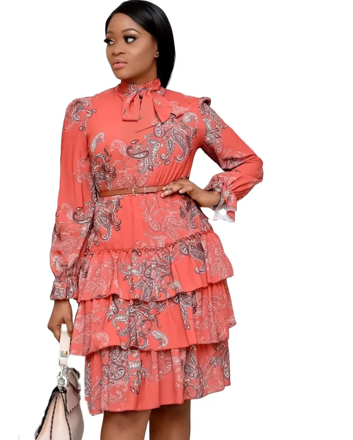 Африканские платья HGTE для женщин африканская одежда Африканское платье принт