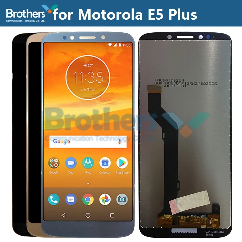 ЖК дисплей для Motorola Moto E5 Plus сенсорный экран дигитайзер в сборе Замена экрана