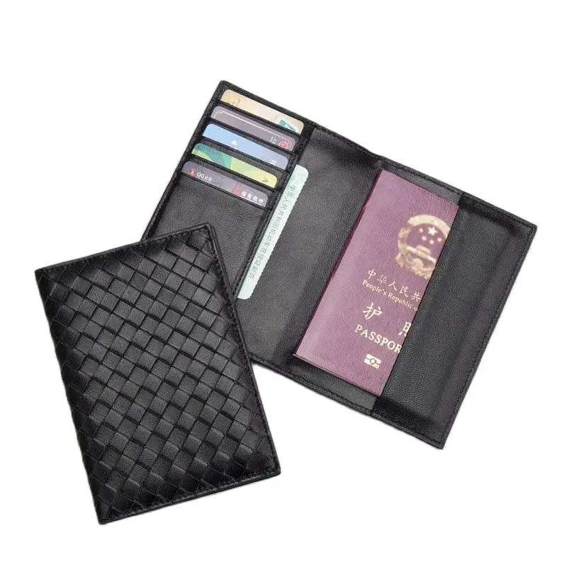 

Luxury Designer Passport holder Soft lambskin Passport Cover Genuine sheep Leather ID Credit Card Holder Business Travel Wallet