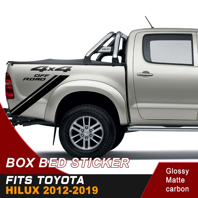 Виниловая наклейка для автомобиля 4x4 TOYOTA HILUX 2012 2013 2014 2016 2017 2018 2019|Наклейки на
