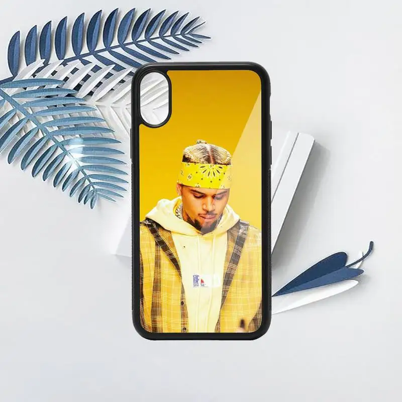 

Chris Brown Rap famous singer high quality Phone Case PC for iPhone 11 12 pro XS MAX 8 7 6 6S Plus X 5S SE 2020 XR