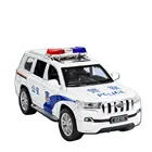 1:32 Toyota Prado сплав модель полицейской машины высокая имитация внедорожника специальные полицейские игрушки для детей Подарки F288
