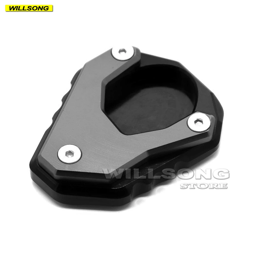

Side Kickstand Stand Extension Support Enlarger Plate Base For KAWASAKI NINJA400 Z400 Motorcycle Accessories