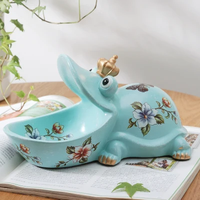 Фигурки слонов из смолы для подарка гостиной офиса современные украшения дома