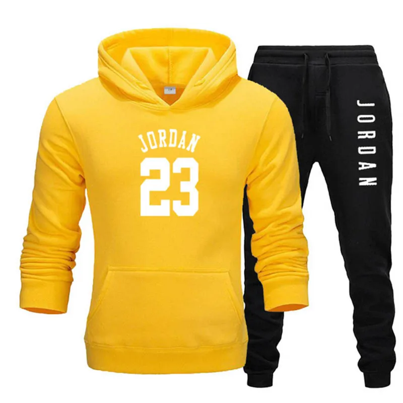 

2021 Autumn and Winter Men's New Style Hoodie Fashion Men's Suit Hot-selling Item Men's New Two-piece Casual Sportswear Suit