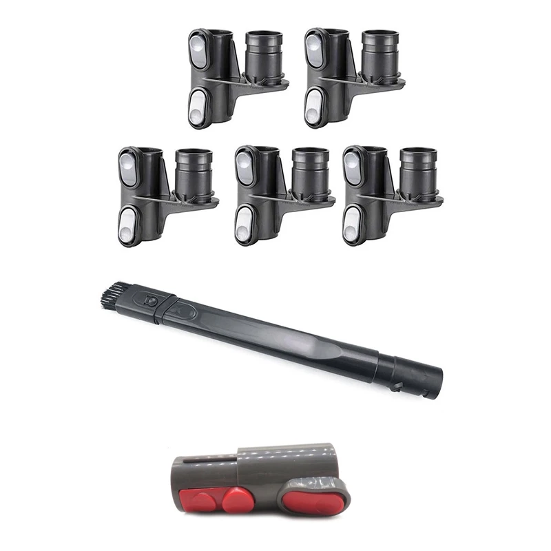 

2 комплекта деталей для пылесоса: 1 набор Плоских насадок, гибкий масштабируемый щелевой инструмент и 1 Набор держателей, кронштейн