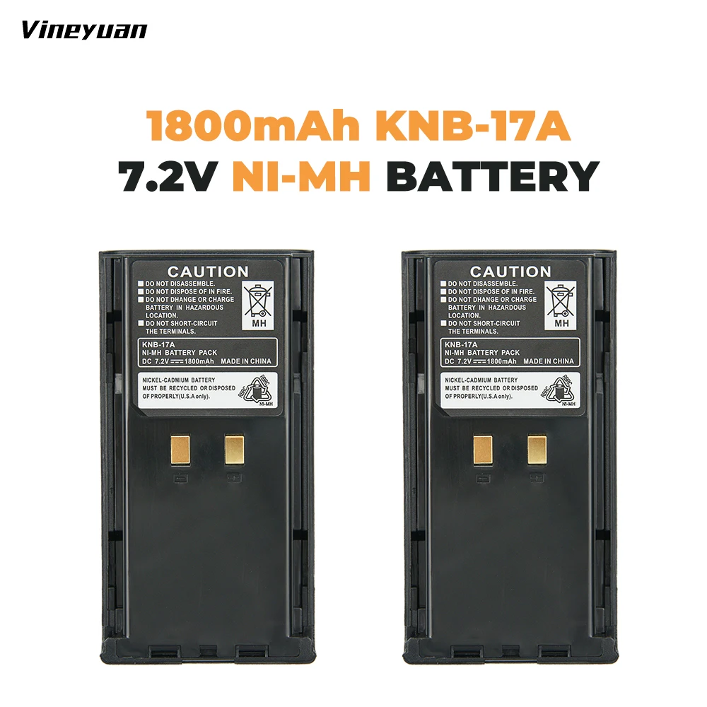 2X Замена KNB 17A 21N Батарея (s) для Kenwood TK 280 380 480 двухстороннее радио|Перезаряжаемые