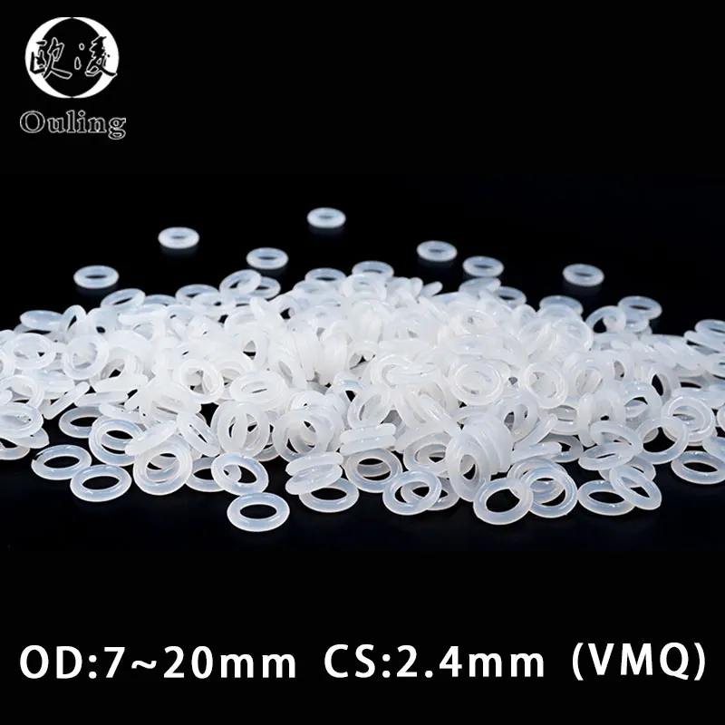 10 шт./лот Силиконовое кольцо силиконовое/VMQ уплотнительное толщиной 2 4 мм