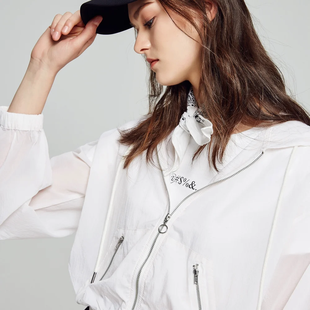 Metersbonwe модная ветровка короткая куртка женские летние пальто Повседневная