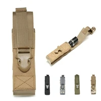 cqc molle tactical m5 flashlight pouch single pistol magazine pouch torch holder case outdoor hunting knife light holster bag