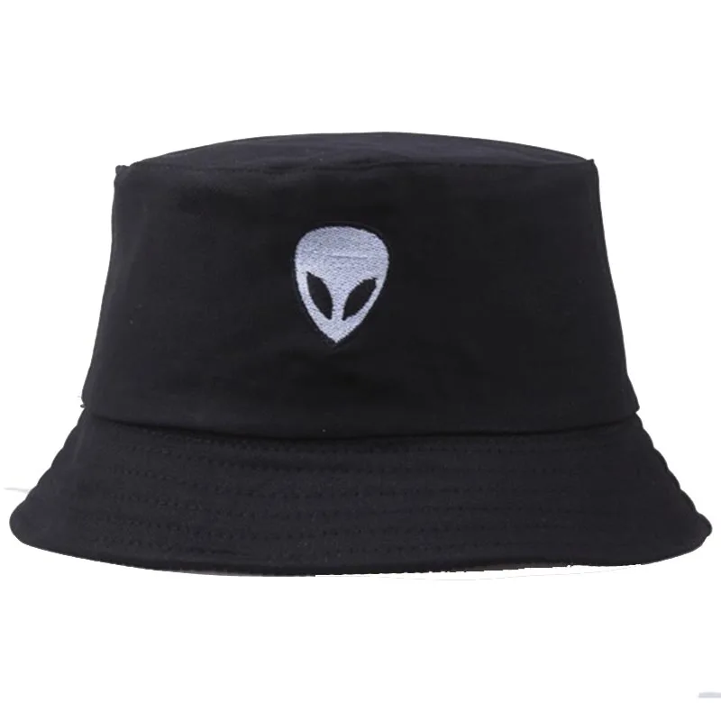 

Складная Панама унисекс с вышивкой пришельцев, пляжная шляпа от солнца, уличный головной убор, Рыбацкая уличная Кепка, Прямая поставка