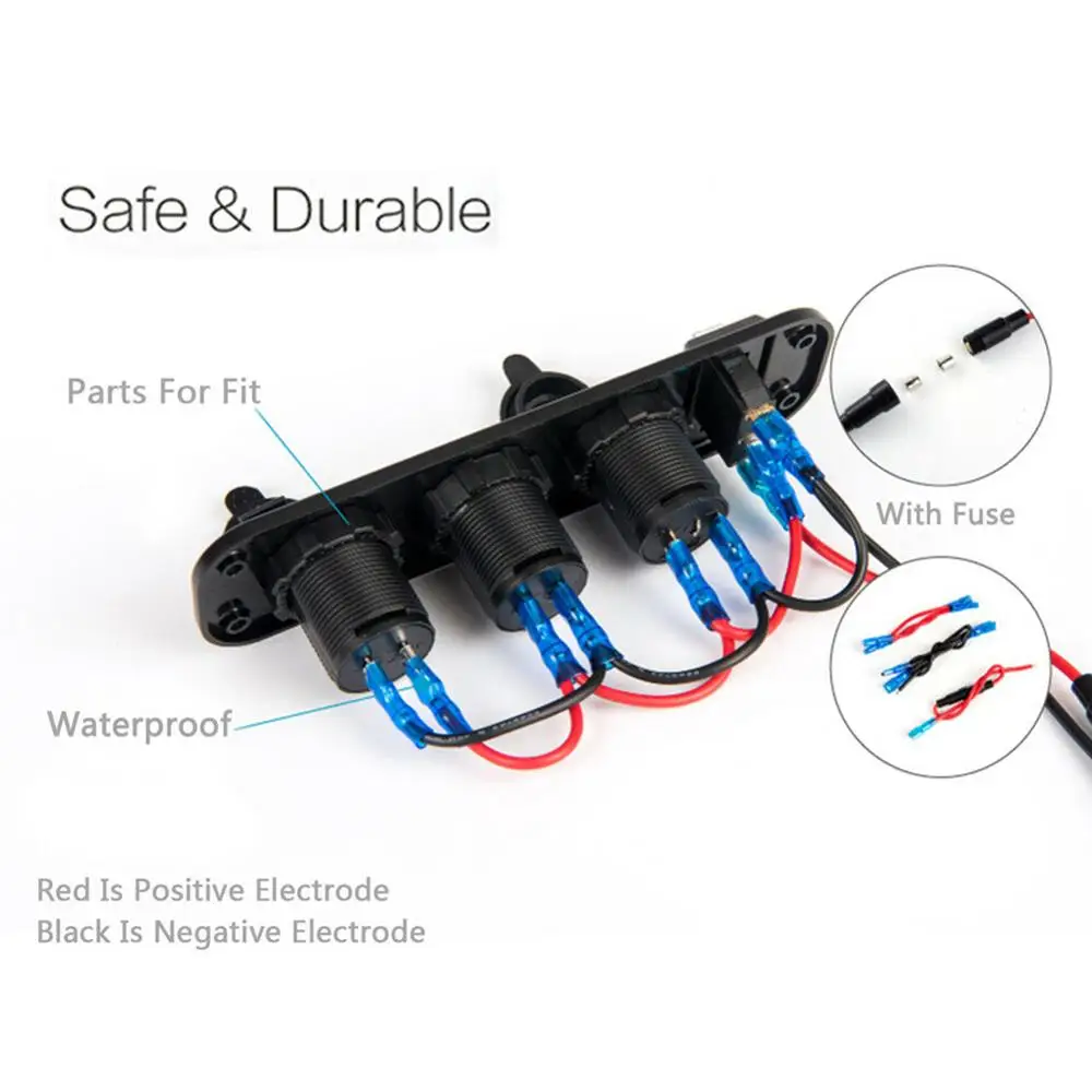 

Car Cigarette Lighter Socket Power Socket for Car Boat Dual USB Charger Splitter 12v-24v Outlet Accessories New Arrive