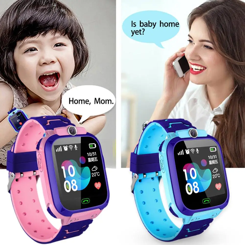 childrens smart watch sos phone watch smartwatch for kids with sim card photo waterproof child call device kids gift boys girls free global shipping