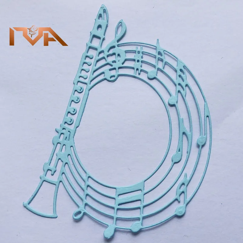 Кларнет для скрапбукинга металлические Вырубные штампы работа с музыкальной